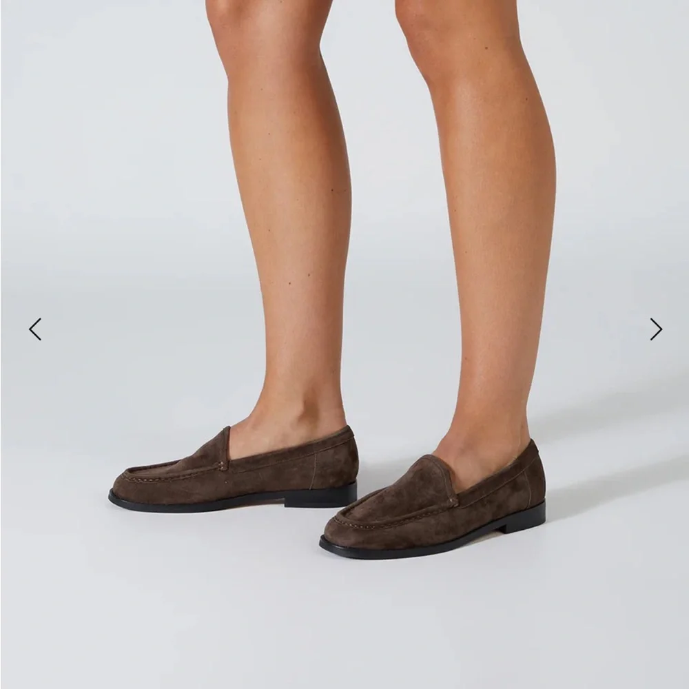 Tony Bianco Brown Suede Loafers - Picture 6 of 6